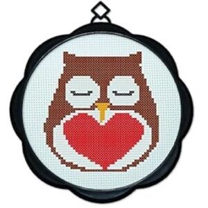 ✨NEW✨ Owl heart Cross Stitch Embroidery Kit